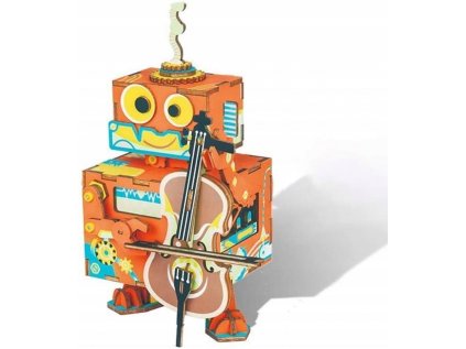 Robot Music Box Ručne vyrobený Monta puzzle
