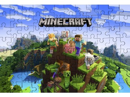 Puzzle Minecraft 110 EL. + TEXT A BOX ZADARMO