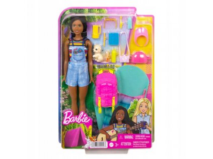 Barbie Camping Brooklyn Doll + HDF74 Príslušenstvo