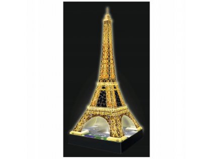 3D puzzle Eiffelove veža v noci 216 El. Ravensburger