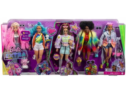Barbie mimoriadne módna bábika 5-pac bábiky HGB61