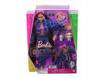 Barbie Extra Doll Burgundsko vlasový oblek