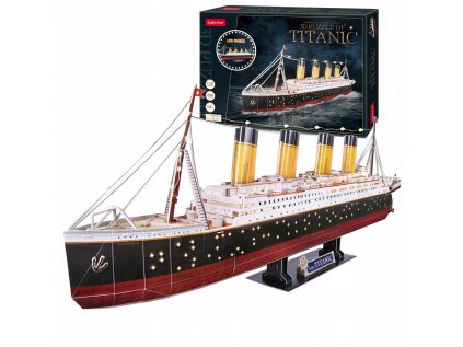 Puzzle 3D Cubic Fun LED Titanic 266 EL.