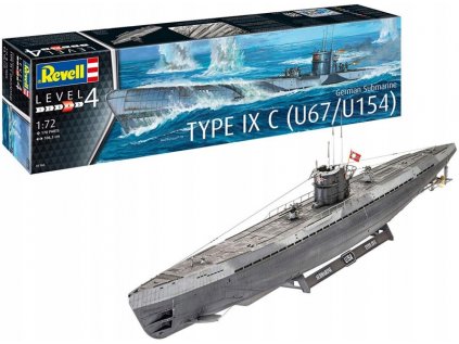 Plastový model nemecký podmorský typ IX C U67/U1