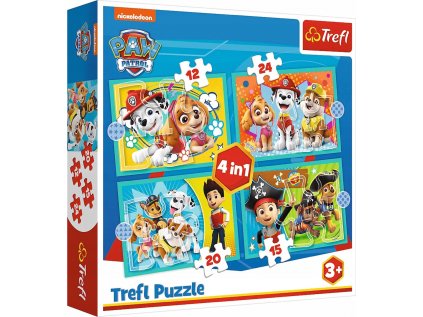Puzzle pre deti 4+ 4v1 PSI PATROL 4 puzzle