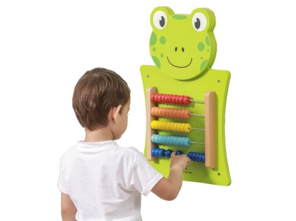 Drevené vzdelávacie hračky żabka viga
