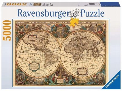 Puzzle 5000 Bývalá mapa sveta, Ravensburger