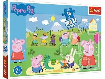 Puzzle Maxi 15 Pig Peppa Puzzle pre batoľatá +2
