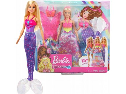 Barbie Doll Dreamtopia Mermaid Fairy 3in1 Outfits