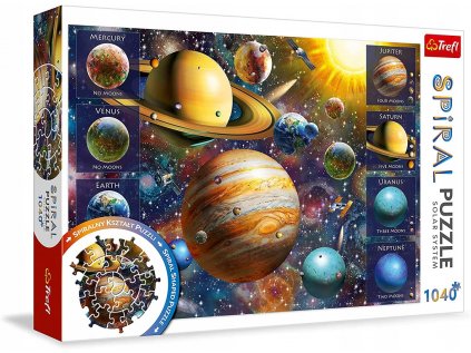 Špirálová puzzle 1040el Solar TREFL Systém