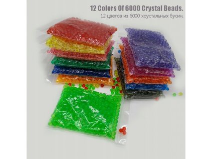 12 farieb štýlu 6000 kusov korálky puzzle kryštál