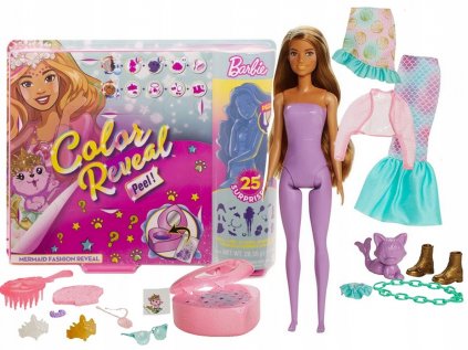 Barbie Color odhaľuje bábiku morskej panny + príslušenstvo