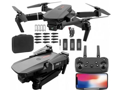 Dron E90 Pro Camera 4K WiFi HD Toy Zawis 250M
