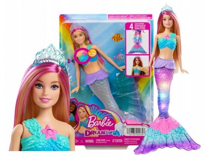 Barbie Doll Mermaid Blicking Malibu Lights