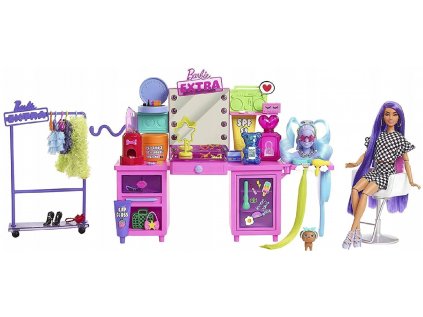 Barbie Extra módne toaletné stolíky set s bábikou gij70