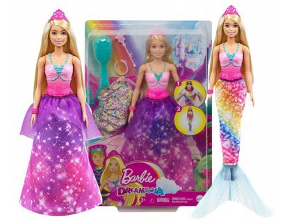Barbie Doll Syrenia Transformácia princeznej morskej panny