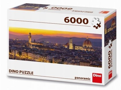 Puzzle 6000 Taliansko, Pohľad na Florenciu (Panorama)