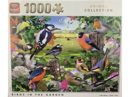 Puzzle King Birds v záhrade 1000 EL 68 x 49 cm 20