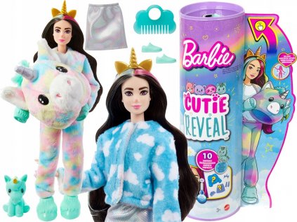 Barbie cutie odhalí bábiku Unicorn Hjl58