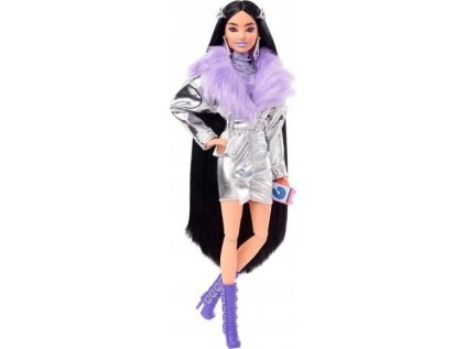 Barbie Extra Doll Silver outfit a Pink Boa