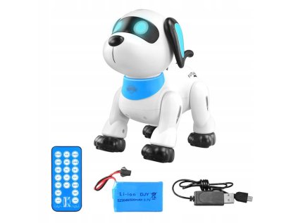 Biely štýl pilotný pes robotický kúsok šteňa hračky