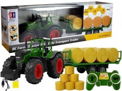 Veľký traktor s prívesom 80 cm, Leantoys