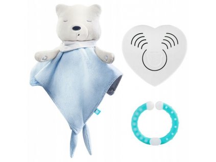 SZUMISIE SZUMIś medveď Dou Blue Heart + Teether