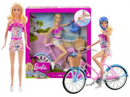 Barbie Doll na bicykli + Hby28 Bike