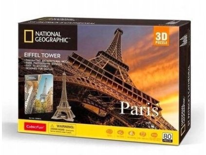 3D Puzzle National Geographic Paríž Eiffla Tower 8