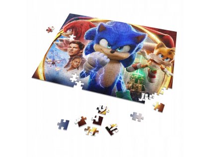 Puzzle + názov Box Sonic 2 Hedgehog A3 252EL