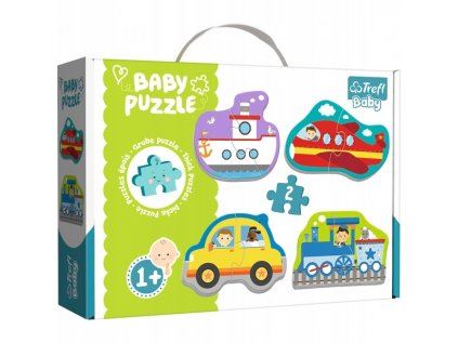 Puzzle baby classic 4in1: prepravné vozidlá