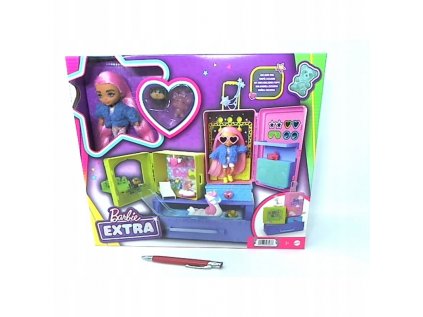 Barbie Extra set+malá bábika+zvieratá HDY91