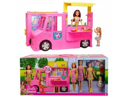 Barbie Food Truck + Doll Family GWJ58