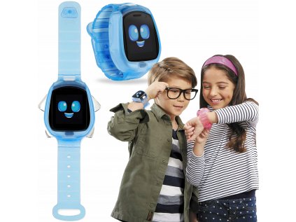 Malé tikes sledujú roboty smartwatch tobi