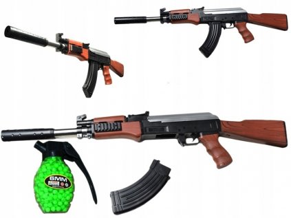 Puška Kalasznikow Pistol AK47 + Balls