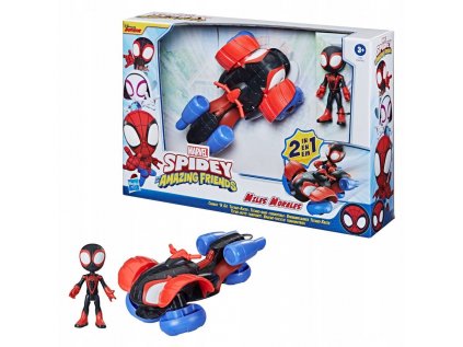 Spider-Man Spidey vozidlo Techno-Racer 2in1 Morales
