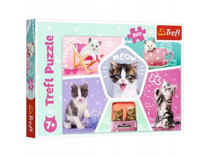 Puzzle 200 puzzle zvieratá Cats mačky 7+ klubov