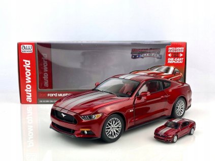 Ford Mustang GT 2017 Red Ertl/Auto World 1:18