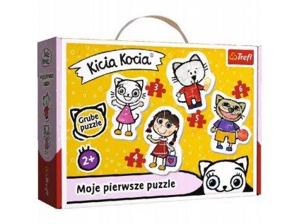 Puzzle baby clasik veselá mačiatko mačiatka 4 hádanky