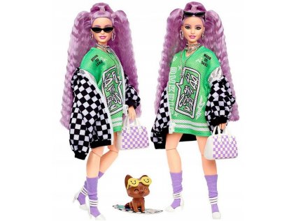 Barbie Extra 18 Doll Doll Doll Purple Hair Dog