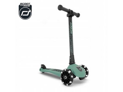 Scootandride Highwaykick 3 LED 3+ Forest Scooter