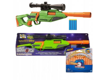 Buzzbee Sniperka Carnivore + 12 Nerf šípky