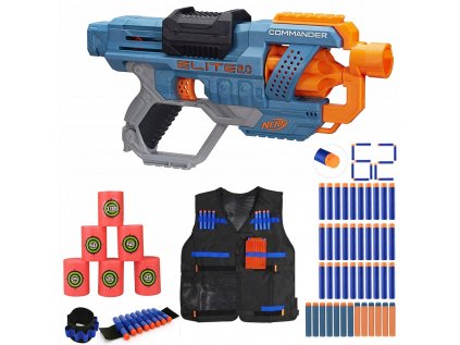 Nerf Elite 2.0 Commander +Vest Arrows Ciele