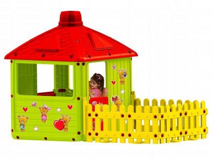 Záhradný domček pre deti - Detský dom 200 cm XXL Garden +Chimney Terrace