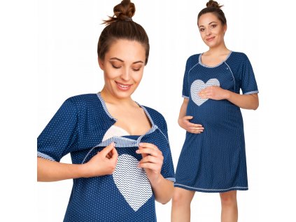 Nočná košeľa na kojenie - Košeľa s nočným tehotenstvom