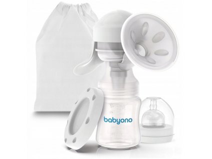 Elektrická odsávačka mlieka - Babyono ručné pumpa fľaša + cumlíčka OM +