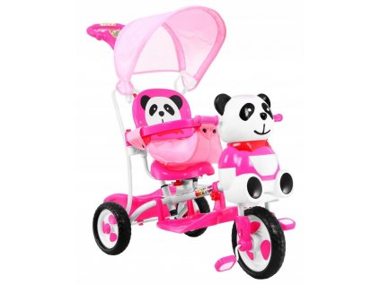 Detská trojkolka - Panda Tricycle Bike s prípravkom Canopy +