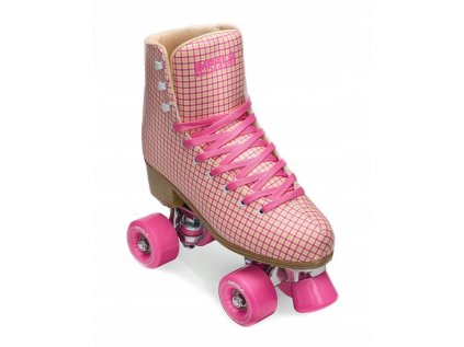 Detské dvojradové korčule - Kolieskové korčule Impala Squad Skate Pink Tartan