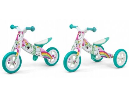 Odrážadlo pre deti - Tri -kolieskový krížový bicykel 2in1 Look