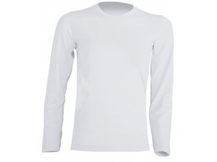 Tričko biela blúzka pre Alba 9-11 dlhý rukáv 146